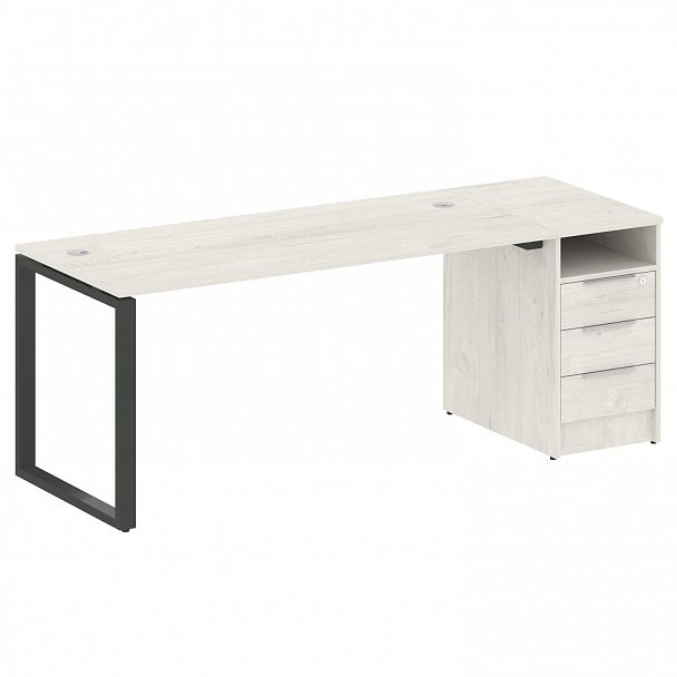 Рабочая станция "Metal System" БО.РС-СТП -1.4 дуб наварра/антрацит - Вид 1