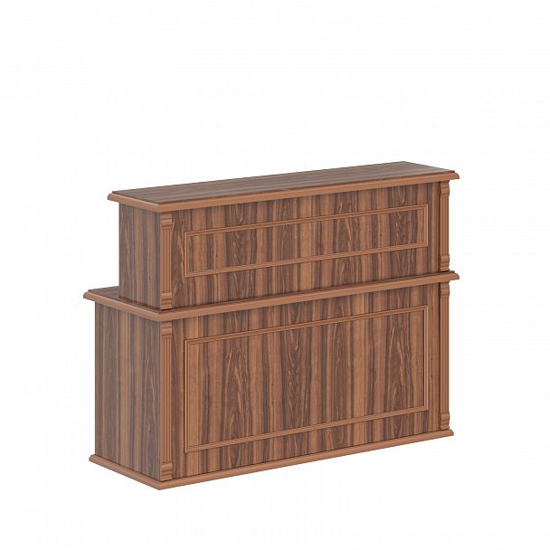 Стойка рецепция RMS 160 Орех Даллас 1600х600х1200 RAUT - Вид 4