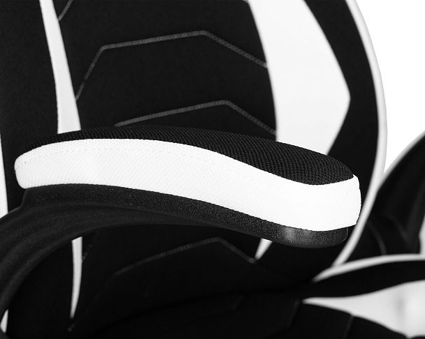 Кресло игровое DOBRIN RICK (черно-белая ткань) - Вид 7