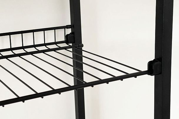 Обувница Краш LMN-13.2554 черный муар/белое дерево - Вид 11