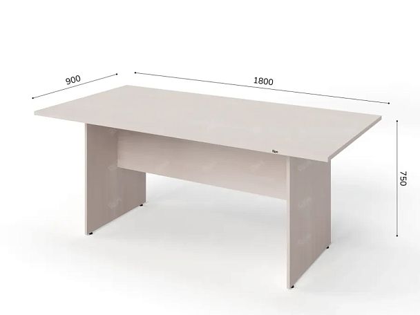 ЛАЙТ / LIGHT RLG009-18x9 Конференц-стол 180x90x75 Дуб Молочный - Вид 5