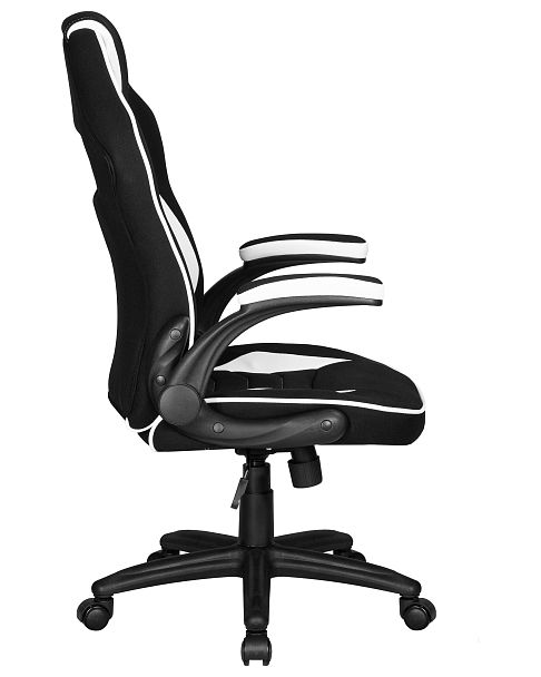 Кресло игровое DOBRIN RICK (черно-белая ткань) - Вид 3