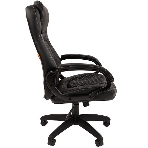 Кресло CHAIRMAN 432, экокожа, черный - Вид 6