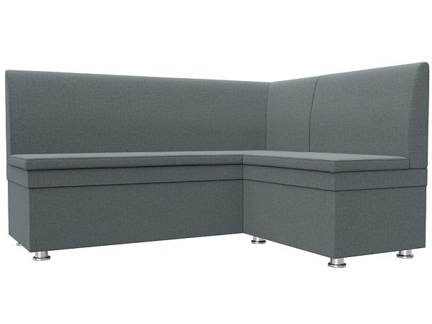 Диван кухонный угловой Уют правый угол Рогожка серый - Вид 1