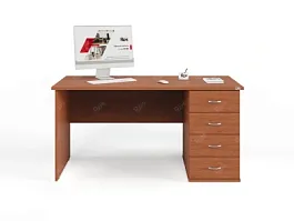 UNITY РС07-15 R ОРЕХ ИТАЛЬЯНСКИЙ Стол однотумбовый 1500х700х750 - Фото предпросмотра