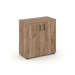 Стайл Проджект Шкаф низкий широкий SN.STS-301 Дуб Табак/Черный Ручки 796*400*833 - Фото предпросмотра