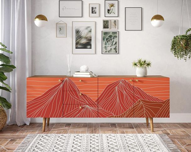 Комод Berber удлиненный принт 49 арт BB11/Print_49 - Вид 4