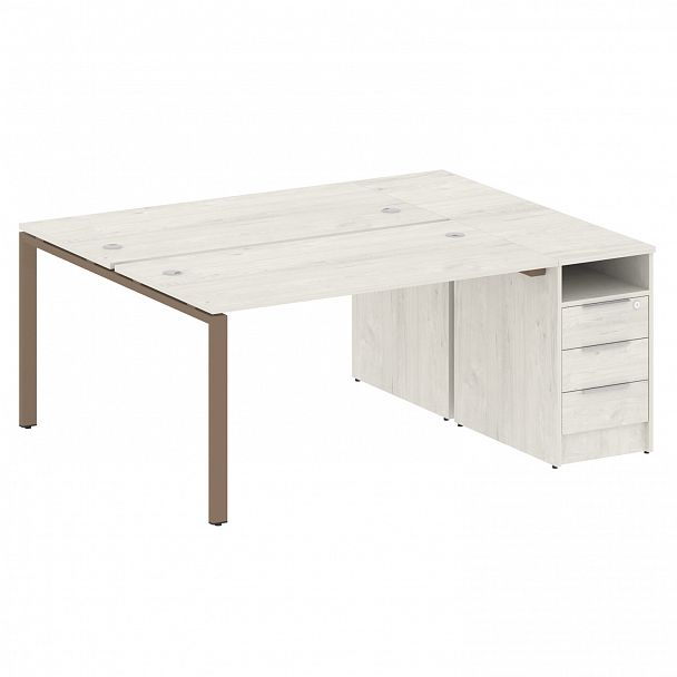 Рабочая станция "Metal System" БП.РС-СТП-2.3 дуб наварра/мокко - Вид 1