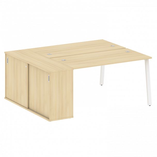 Рабочая станция "Metal System" БА.РС-СШК-1.3 акация/белый - Вид 1