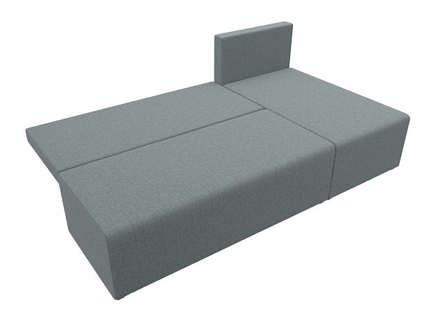 Диван угловой Поло правый угол Рогожка серый - Вид 8