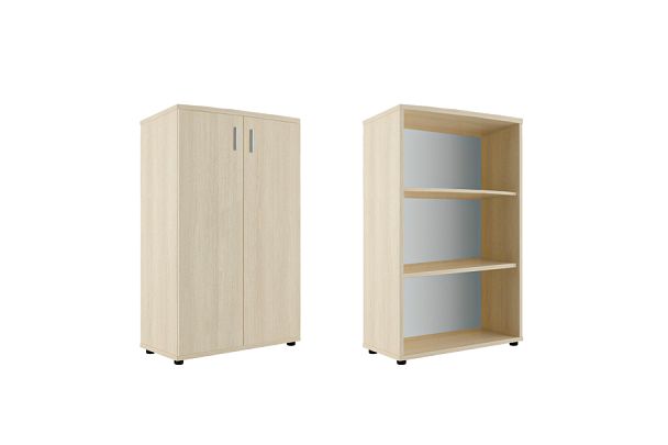 Шкаф средний закрытый Trend 77,6x36x122,8 дуб феррара - Вид 1