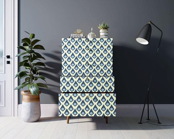 Комод высокий Berber принт 13 арт BB10/Print_13 - Вид 2