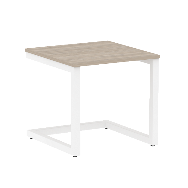 Home Office Стол журнальный VR.SP-2-58.G Дуб аттик/Белый металл 580*600*550 - Вид 1