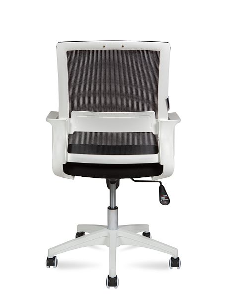 Кресло Бит LB / белый пластик / черная сетка / черная ткань - Вид 2