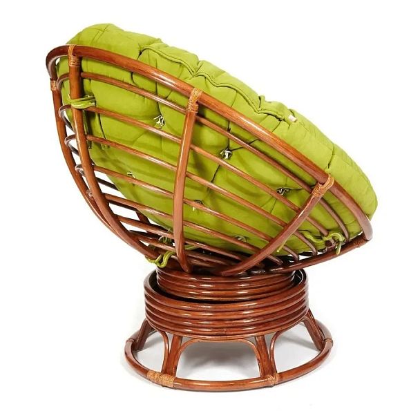 Кресло-качалка Папасан/Papasan (W 23/01 B) /с подушкой/Pecan (орех) - Вид 2