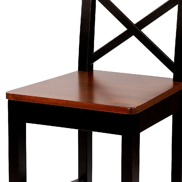 Комплект деревянных полубарных стульев с жестким сиденьем Бергольф Венге/Темный орех, 4 шт. - Вид 10