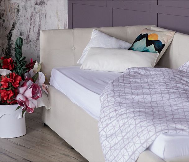 Кровать односпальная Bonna с матрасом ГОСТ 2000x900 - Вид 4