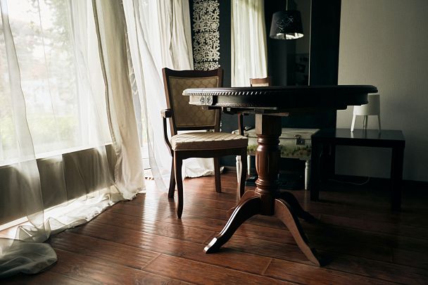 Стол деревянный раскладной Лорель D90 Миланский орех - Вид 13