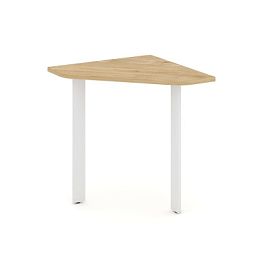 Style Project Next Угловой элемент стола SN-59.USP-011 Тиквуд Светлый/Металл Белый 700*700*750 - Фото предпросмотра