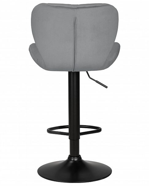 Стул барный DOBRIN BARNY BLACK (серый велюр (MJ9-75)) - Вид 5