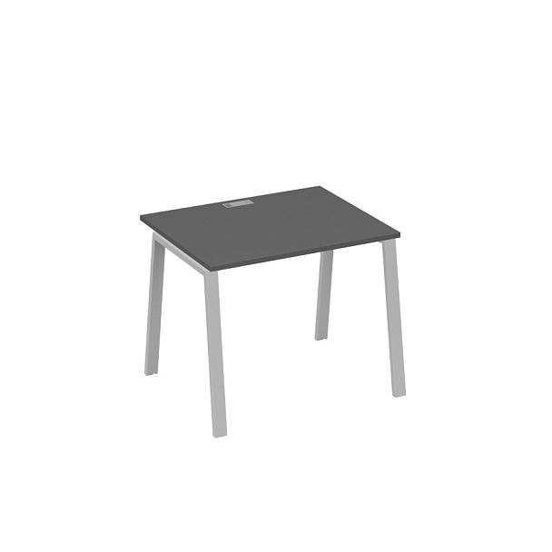 Стол письменный на металлокаркасе TRE A4 А4 Б3 022 БП антрацит премиум / металлокаркас серый - Вид 1