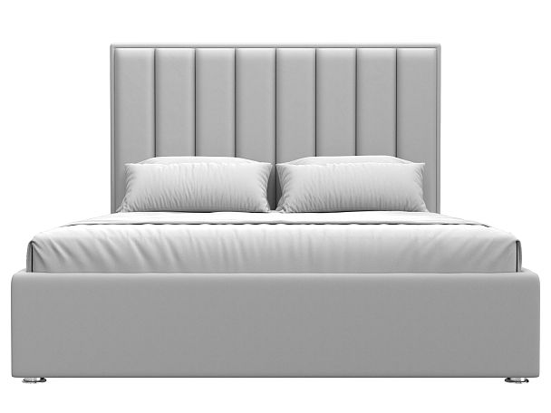 Интерьерная кровать Афродита 160 (полностью экокожа белая) - Вид 2