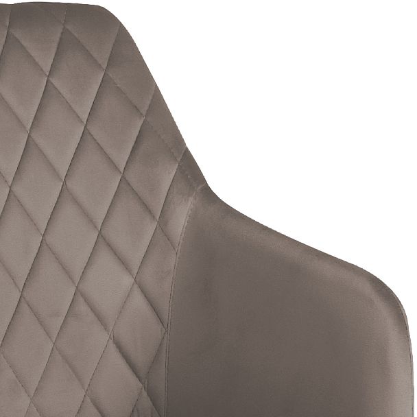 Комплект полубарных поворотных кресел Барли К, Confetti mocco/черный, 2 шт. - Вид 9