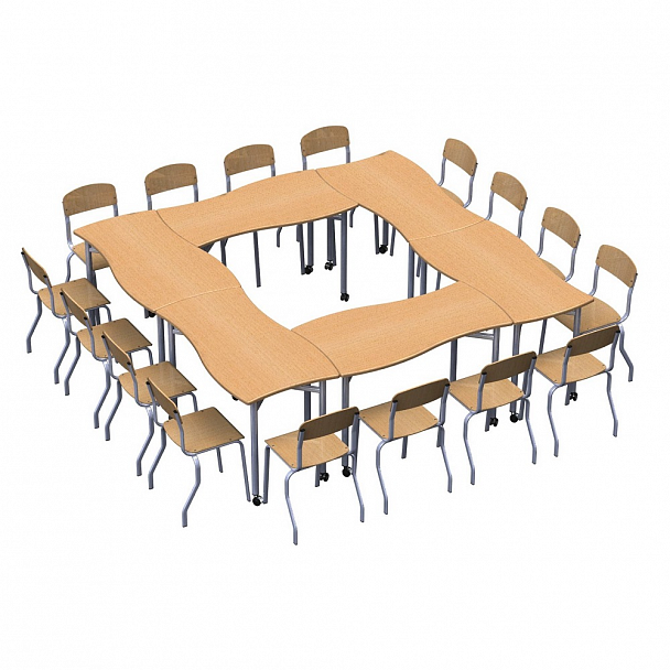 Стол ученический трансформер "Пазл" (1-3 гр.) - Вид 4