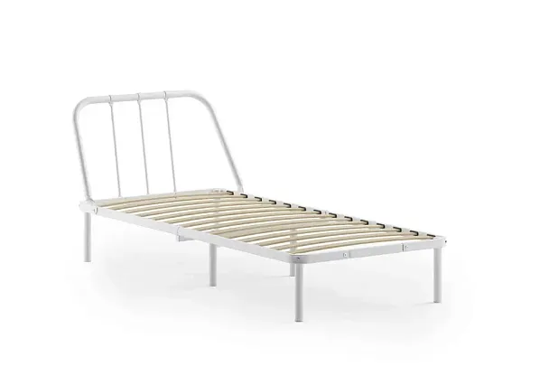 Кровать металлическая Мира 900х2000, цвет белый - Вид 3