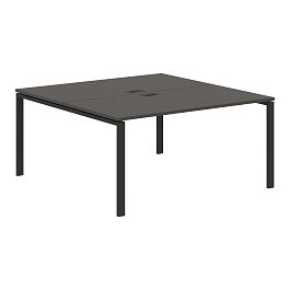 Стол 2-х местный EUWST 1516 Мокко/Черный 1560х1606х750 EDIS - Фото предпросмотра