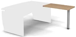 SMART/СМАРТ RSR005-97x50 Брифинг правый для столов (без опоры) 978x500x756 Швейцарский Вяз - Фото предпросмотра