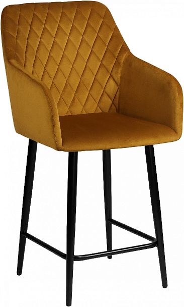 Полубарное поворотное кресло Барли К, Confetti chai tea/черный - Вид 4