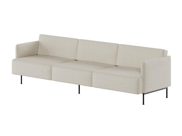 Stenly Диван трехместный STN-3 Romeo 02/Металл Черный 2600*840*760 - Вид 1