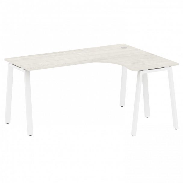 Стол "Metal System" БА.СА-4 дуб наварра/белый - Вид 1