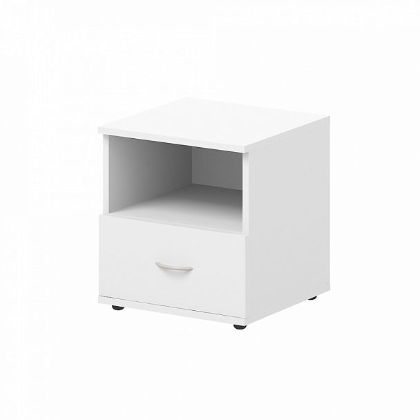 Тумба прикроватная "Верона" ПК-МКП-ТМК40Х39Я1-В1-76 белый - Вид 1