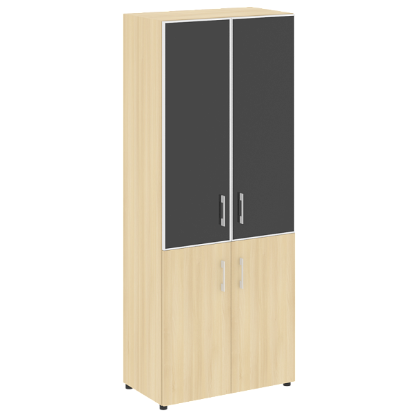 Yalta Шкаф LT.ST-1.2 R black Акация/Стекло black 800*450*1987 - Вид 1