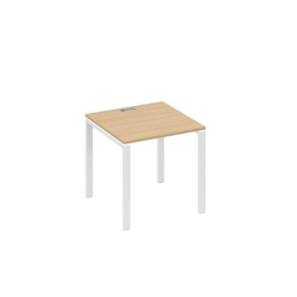 Стол письменный на металлокаркасе UNO A4 А4 Б1 021 БП натуральный дуб / металлокаркас белый - Вид 1