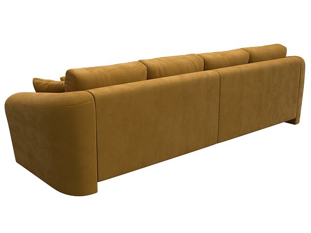 Диван прямой Милтон Велюр желтый - Вид 6