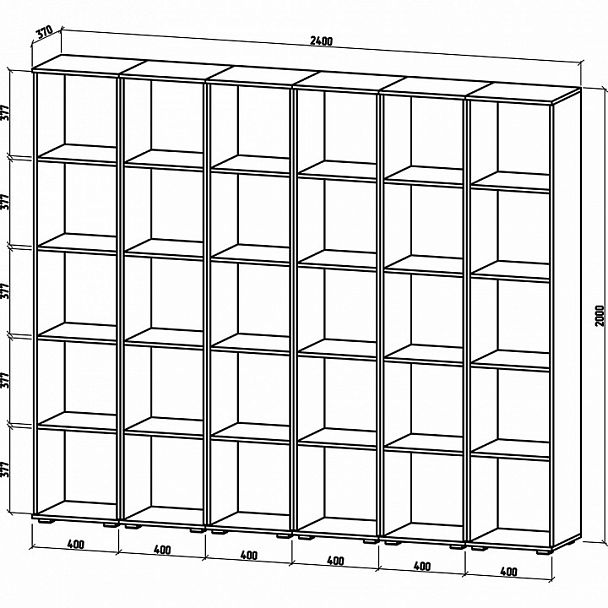 Шкаф комбинированный Тунис-7 - Вид 2