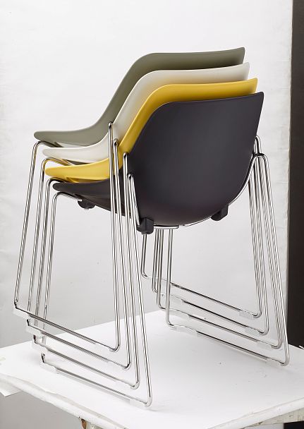 Стул Q5 (пруток), белый, стопируемый - Вид 10