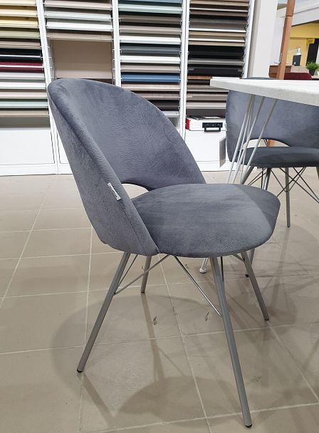 Стул Sheffilton SHT-ST34/S37 платиново-серый/хром лак - Вид 4