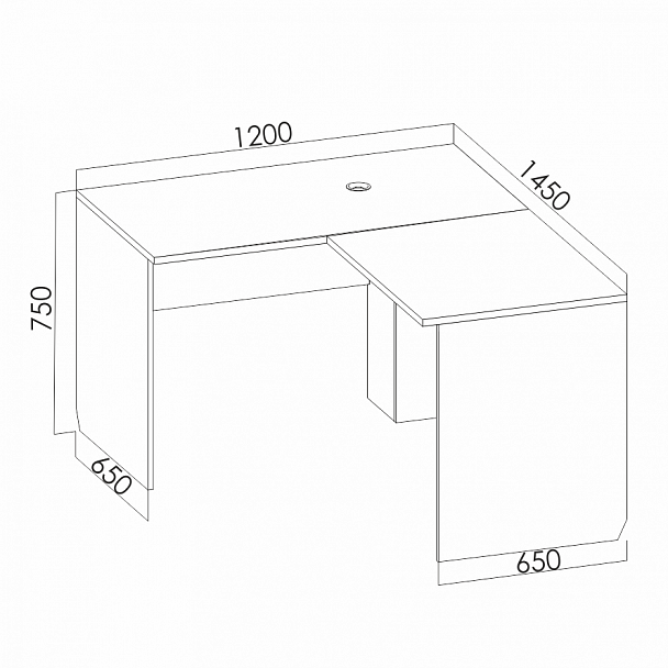 Стол угловой С2 "Румер-футбол" - Вид 5