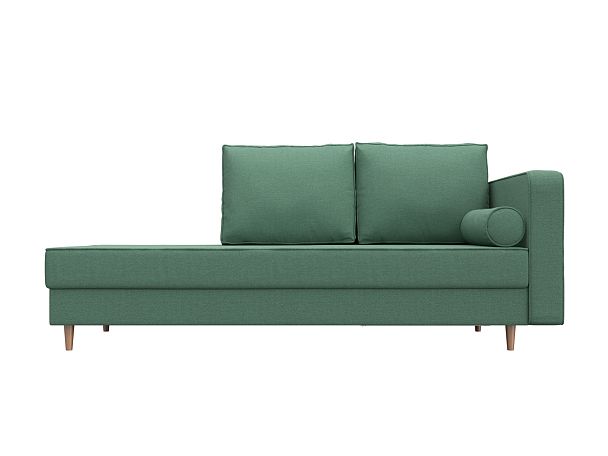 Кушетка Прайм правая Рогожка зеленый - Вид 2