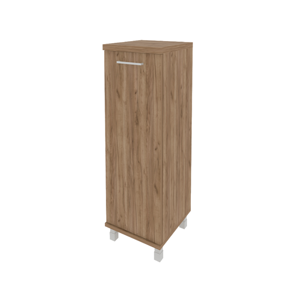 First Шкаф средний узкий правый KSU-2.3 (R) Дуб табак 401*432*1260 - Вид 1