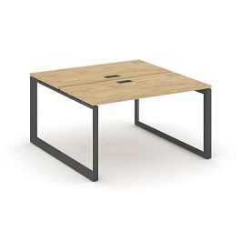 Style Project Next Рабочая станция двухсторонняя SN-59O.DRS-001 Тиквуд Светлый/Металл Антрацит/Черный Заглушка 980*1232*750 - Фото предпросмотра