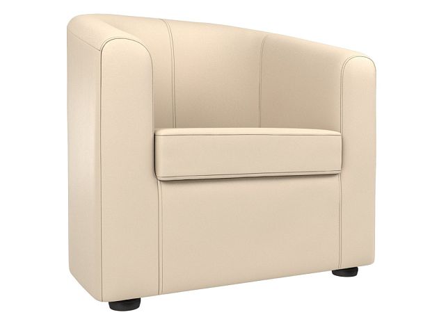 Кресло Норден (полностью экокожа бежевая) - Вид 1