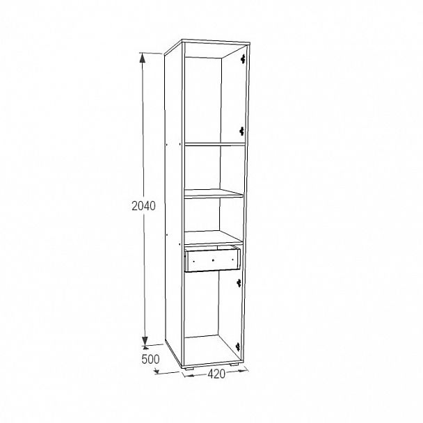 Шкаф комбинированный "Омега 18" - Вид 2