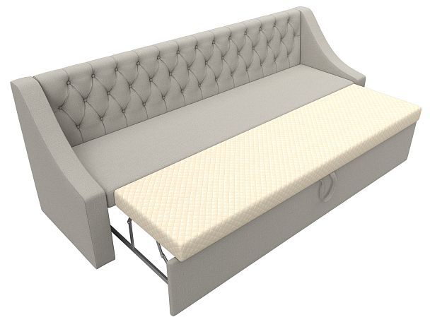 Диван кухонный прямой Мерлин Рогожка бежевый - Вид 6