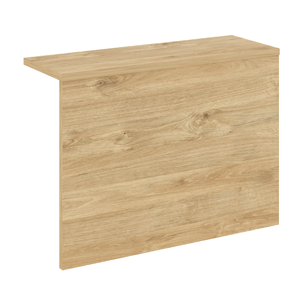 Накладка с подсветкой прямая высокая "Onix" О.R-NP.V-138.1.S тиквуд темный - Вид 1