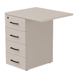 Тумба приставная Everprof EVO с топом 710х600x755 Кашемир - Фото предпросмотра